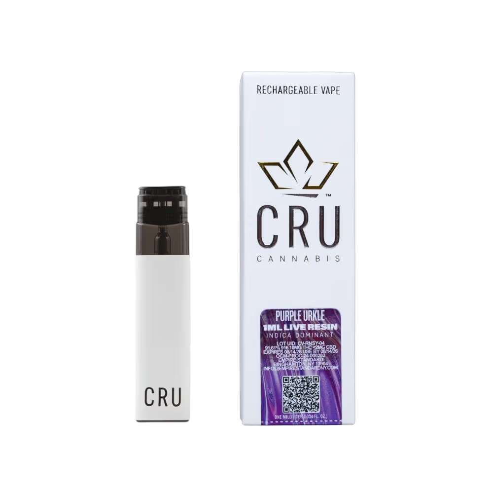 CRU | Purple Urkle | 1ml Live Resin Disposable Vape
