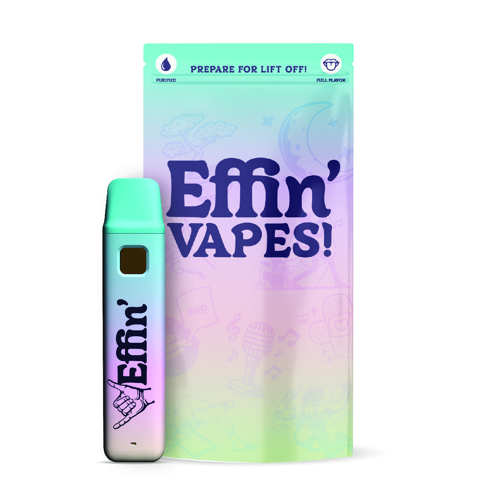 Effin: Love | Seductive Strawberry Champagne | 14:1:1 | THC:CBD:CBC | Disposable