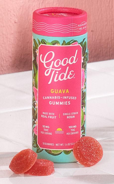 Good Tide - Hash Rosin Gummies - Balanced Guava - 100mg