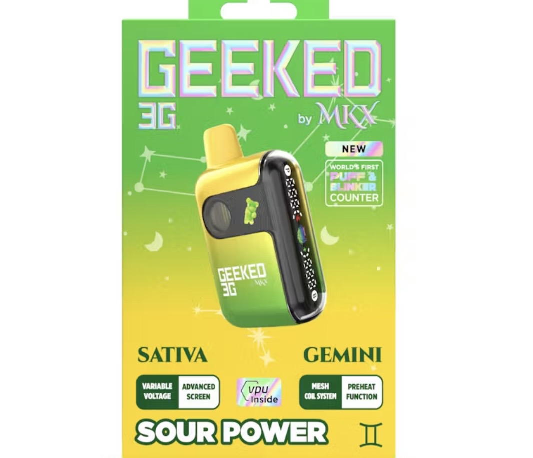 Geeked by MKX Disposable Sativa Sour Power