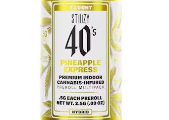 Stiiizy 40's - Pineapple Express - 5 x .5g Infused Prerolls