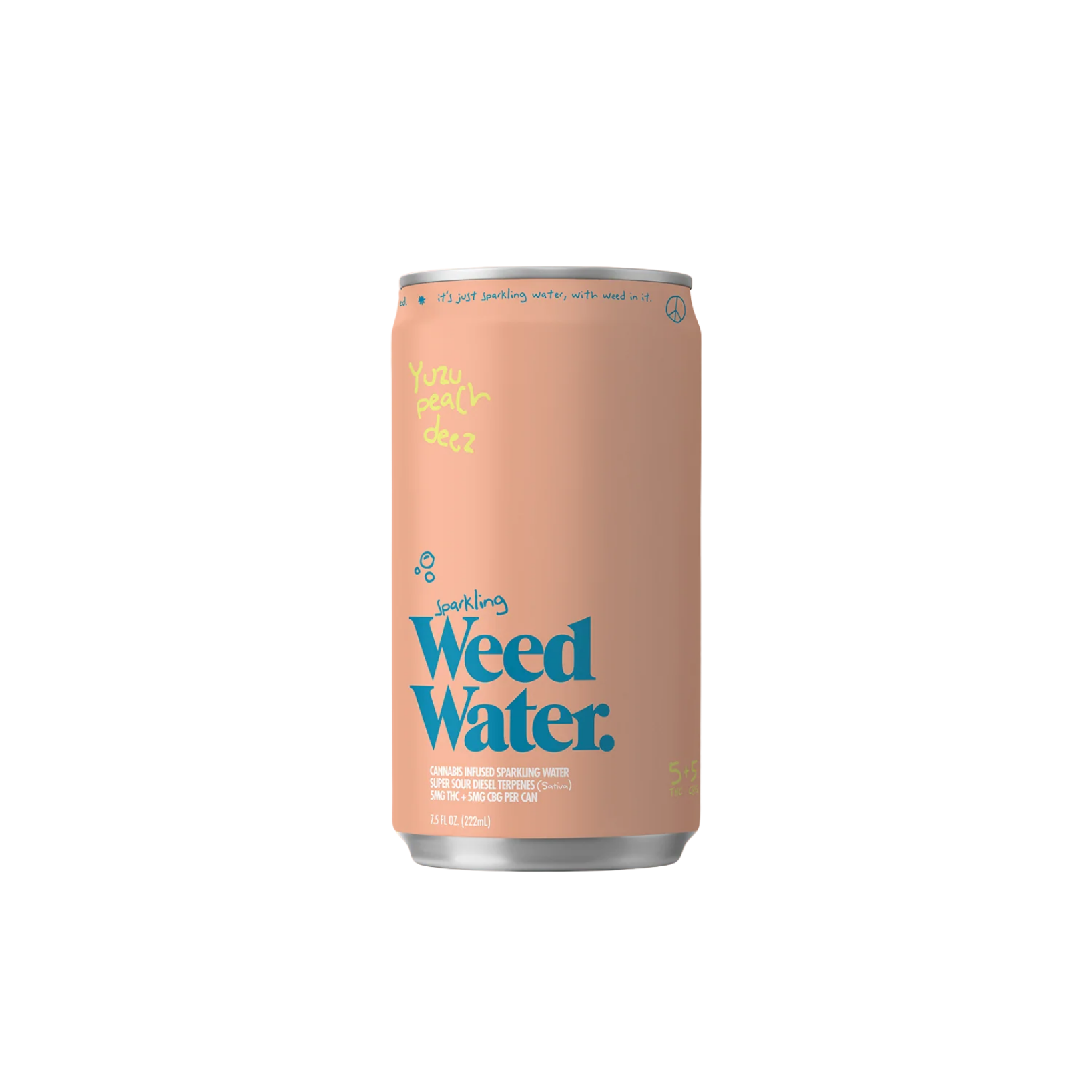 Weed Water - Yuzu Peach Diesel Sparkling Water 2:1 THC:CBG - 10mg
