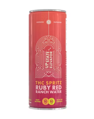 Ruby Red Ranch Water - 10mg THC 10mg CBG - Upstate Elevator