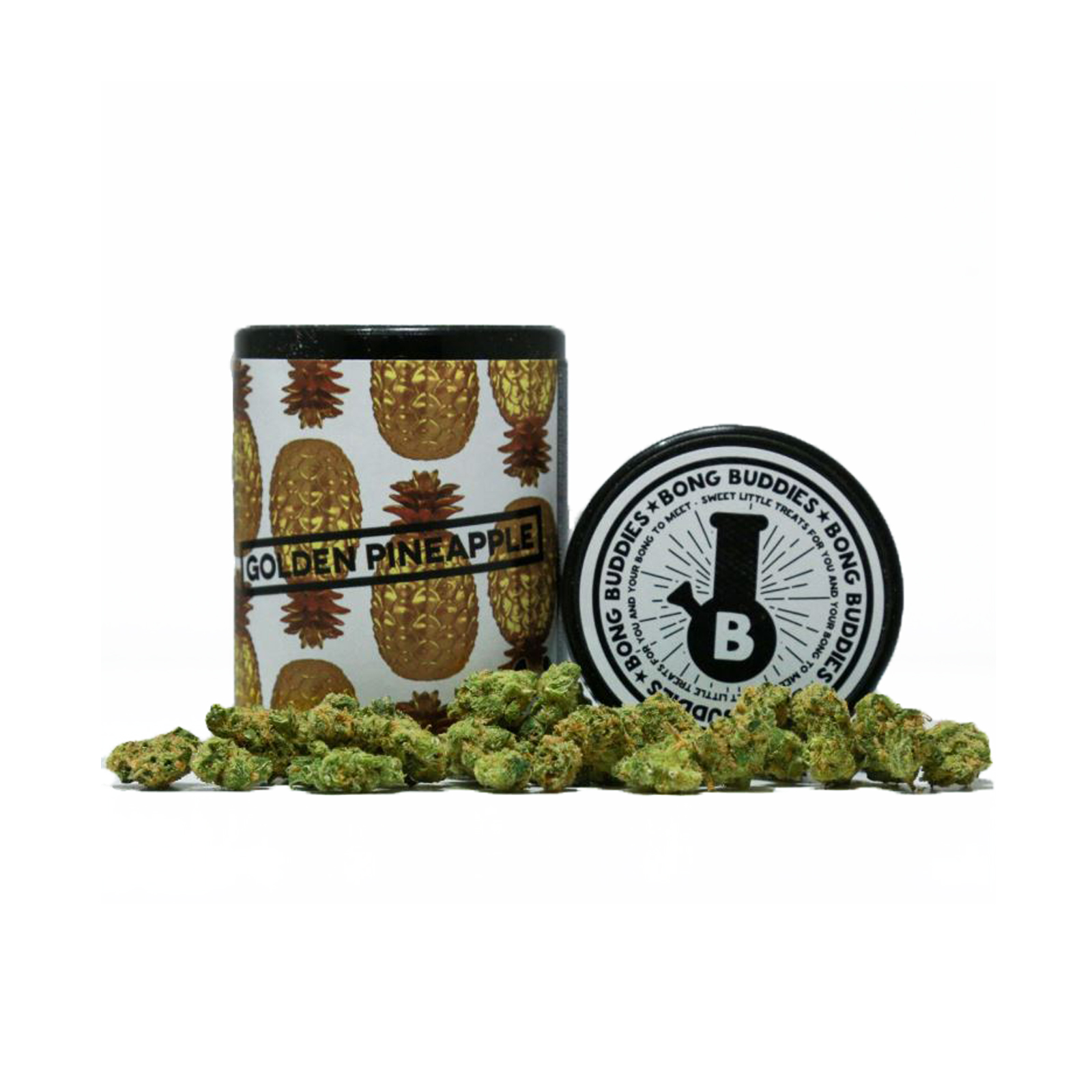 Golden Pineapple Bong Buddies