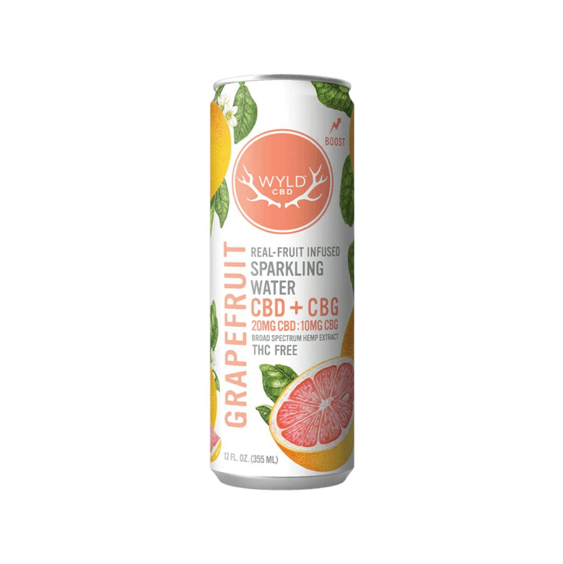 Wyld CBD Grapefruit 2:1 CBD:CBG 20mg Sparkling Water
