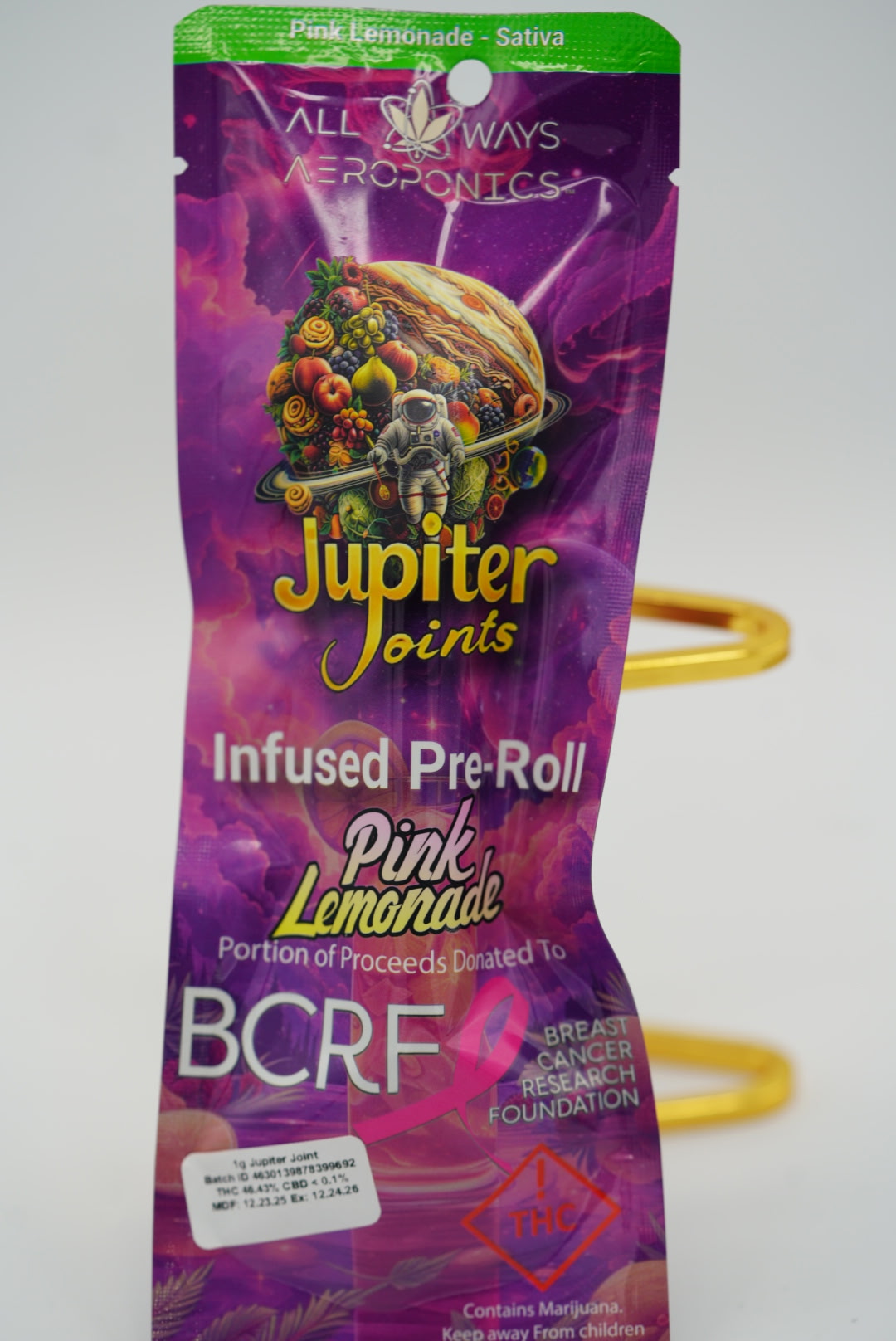 Jupiter Joints - Infused Preroll - Pink Lemonade (S) *Breast Cancer Research Fundraiser