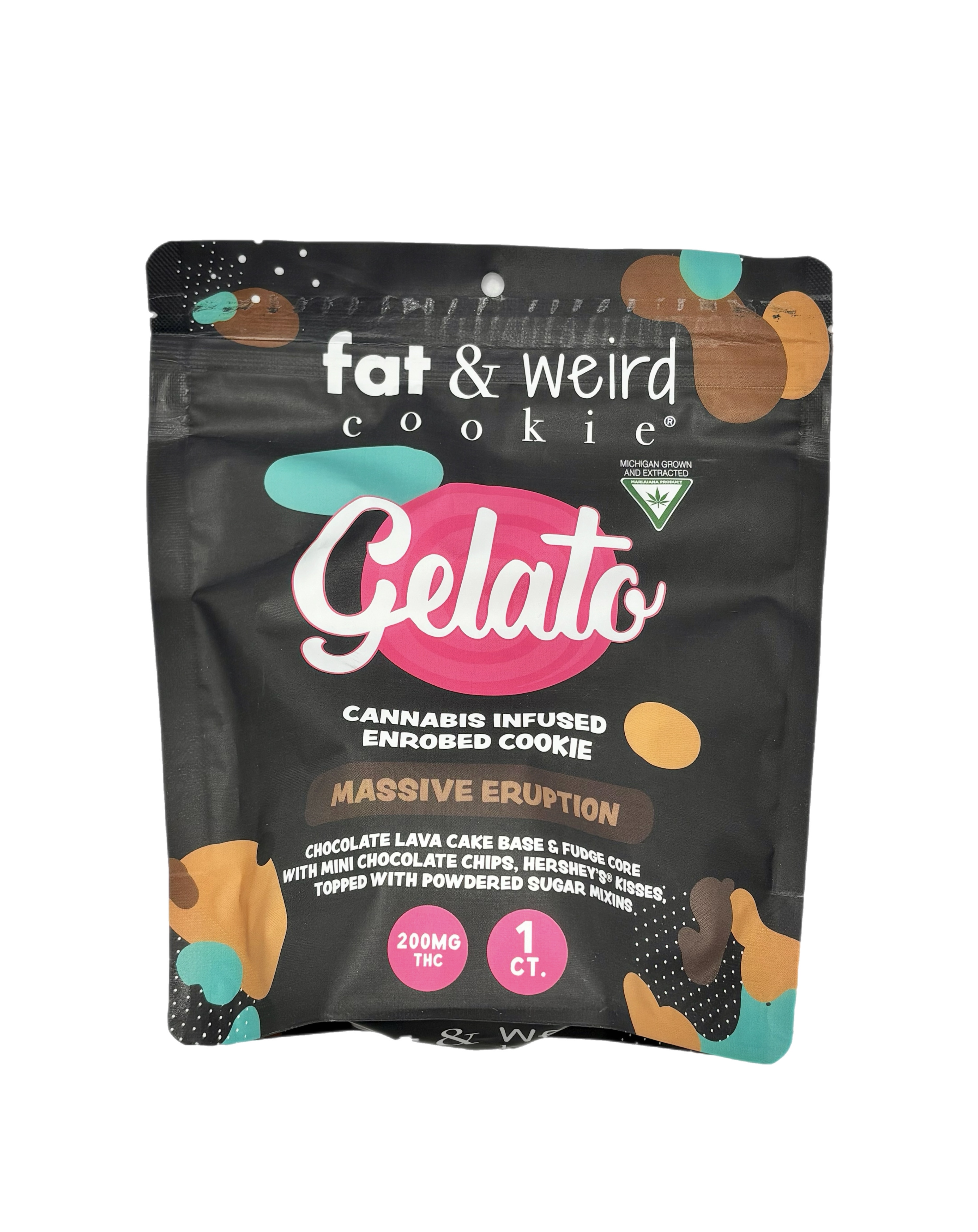 Gelato x Fat & Weird | Massive Eruption | 200mg Enrobed Cookie