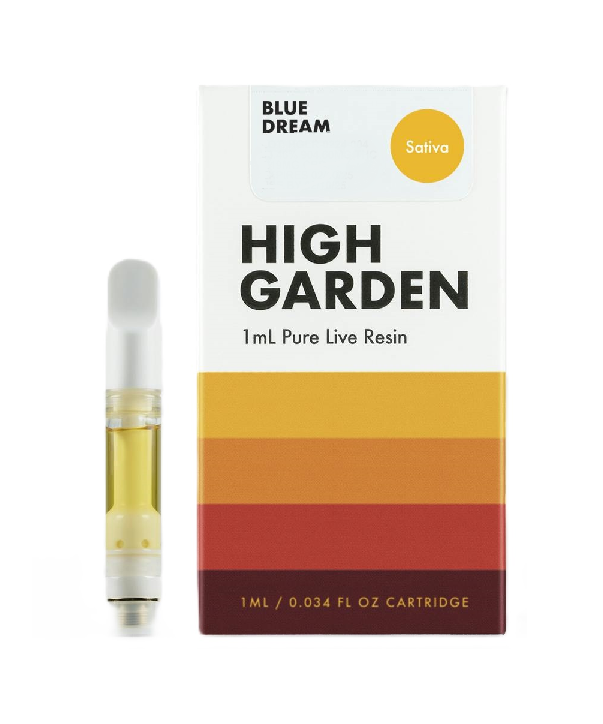 High Garden | Blue Dream | Live Resin Vape Cartridge 1ML