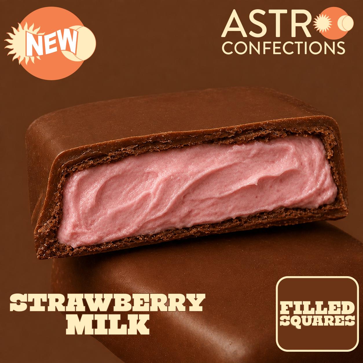 Thera Strawberry Milk Chocolate Squares T49 4 00159