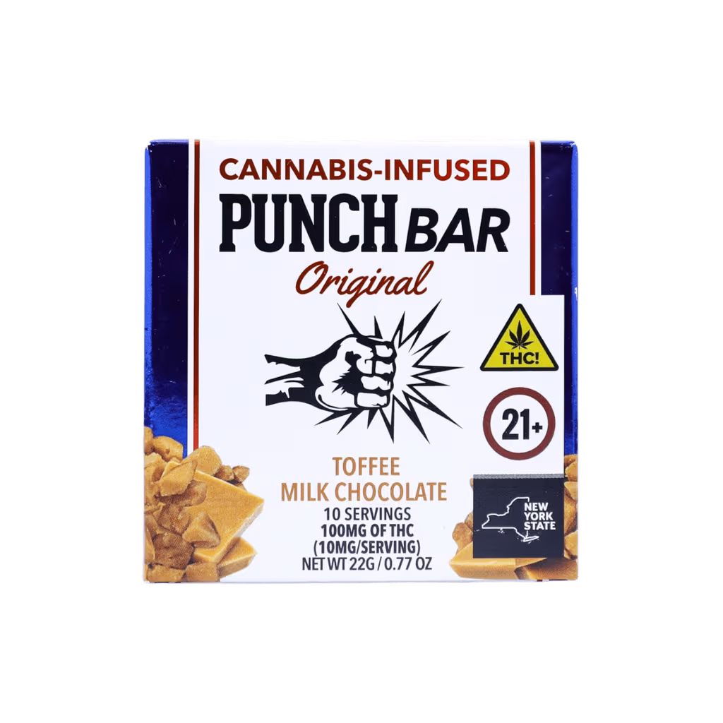 Punch Bar Toffee Milk Chocolate 100mg