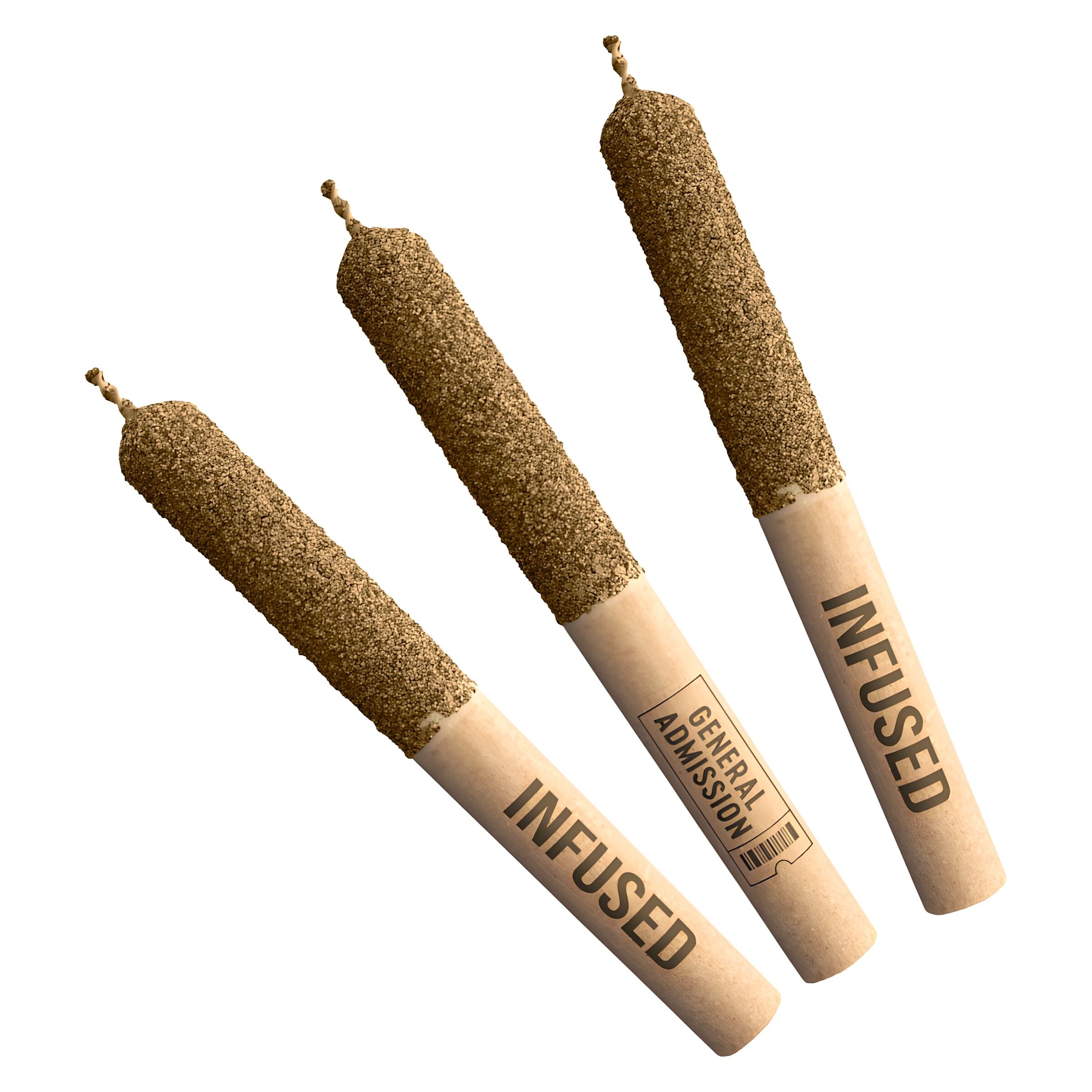 General Admission - Mixer Pack Diamond Infused Pre-Rolls - Atomic Apple, Grape Grenade & Tiger Blood - 3x0.5g