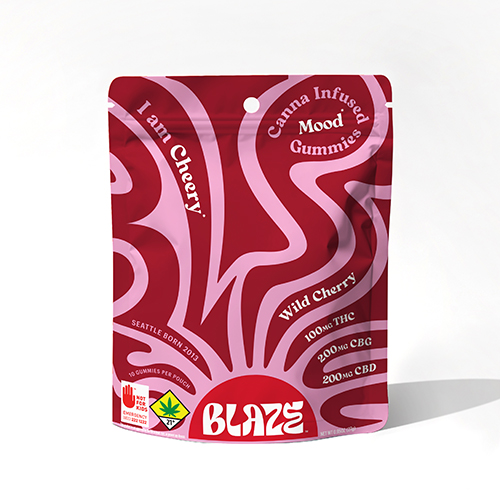 BLAZE GUMMY - Wild Cherry Gummies 2:2:1  CBD:CBG:THC 500MG 10PK