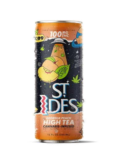 ST IDES - EDIBLE (BEVERAGE) 100MG - 12 OZ - HIGH TEA - GEORGIA PEACH