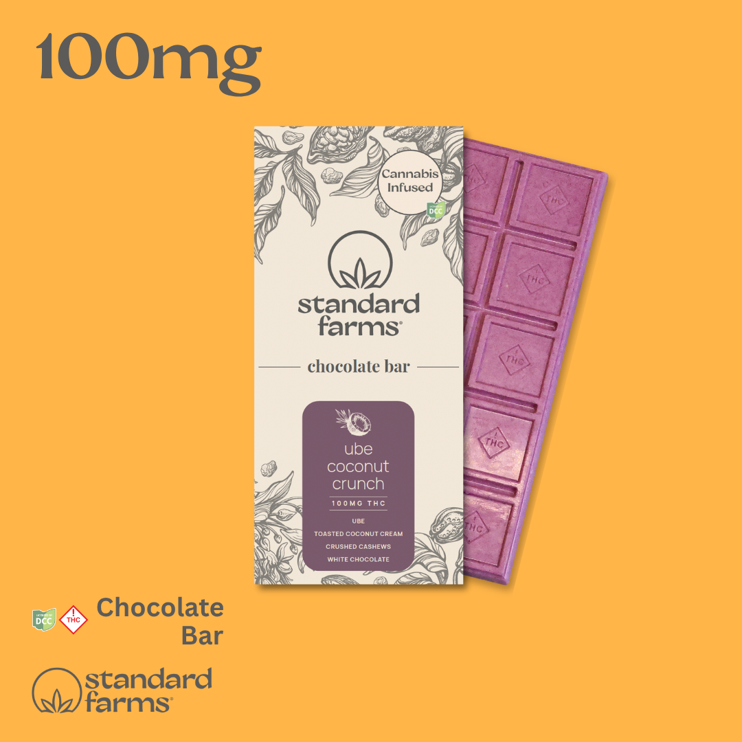 SF: Ube Coconut Crunch - Milk Chocolate Bar (10pc) (100mg)