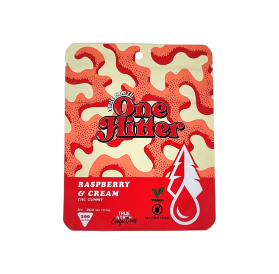 True North | ONE HITTER | Raspberry & Cream | 1pc 200mg