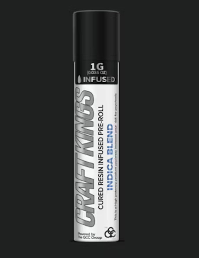 Craft Kings I Indica Blend | Infused Preroll  | Single | 1g (I)