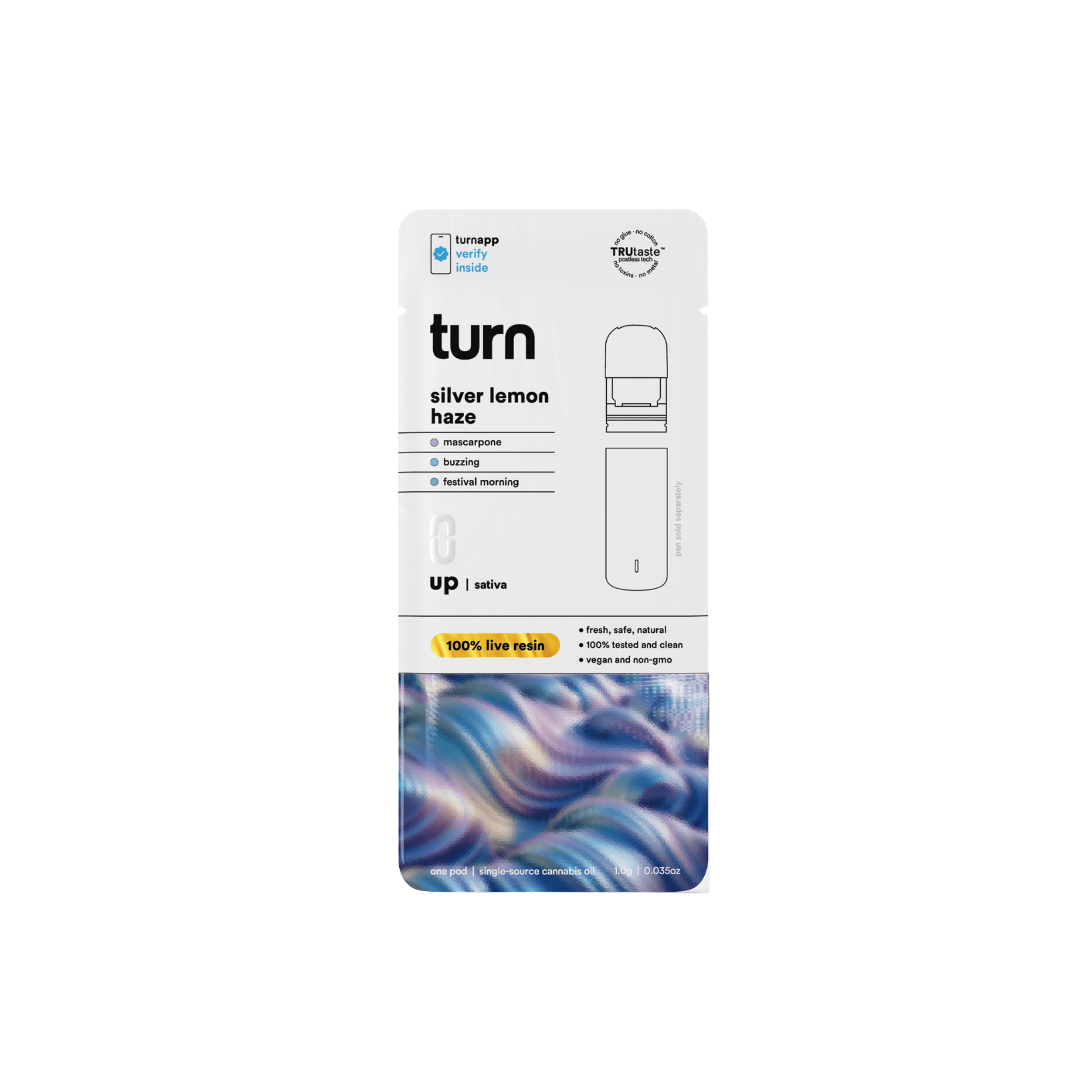 Turn - Silver Lemon Haze Live Resin Disposable Vape - 1g