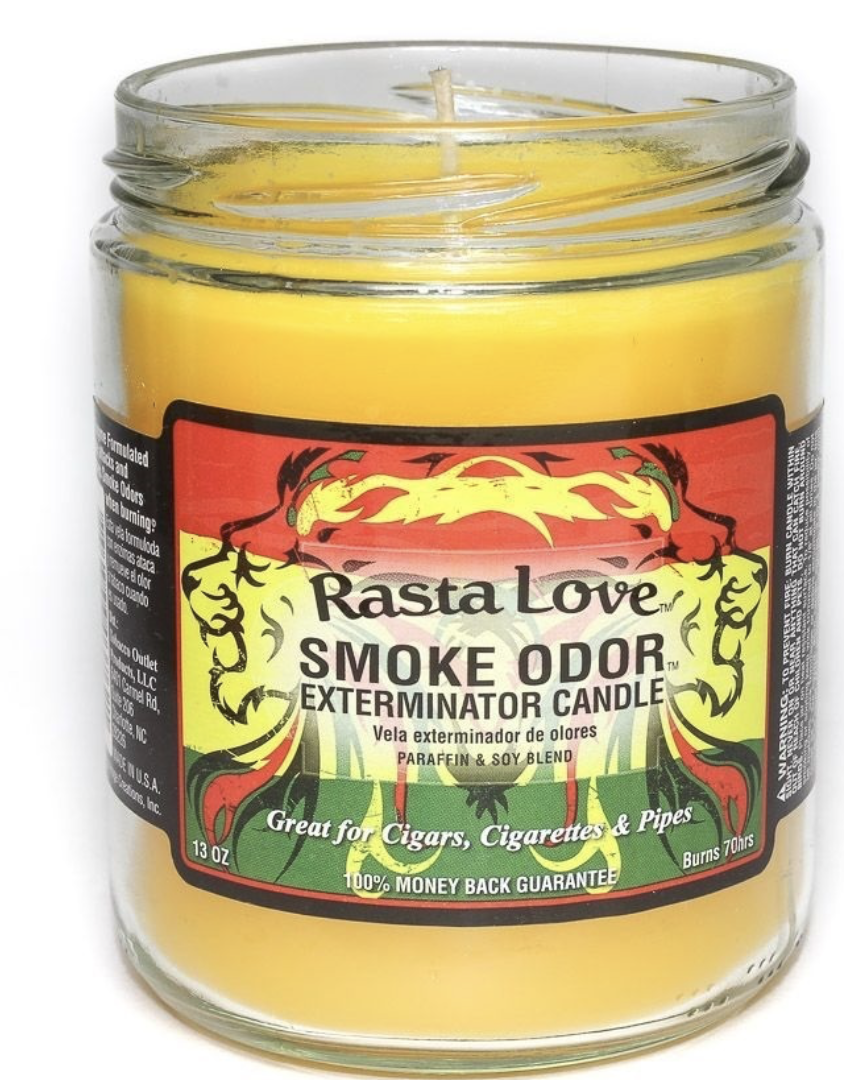 Smoke Odor Rasta Love Candle