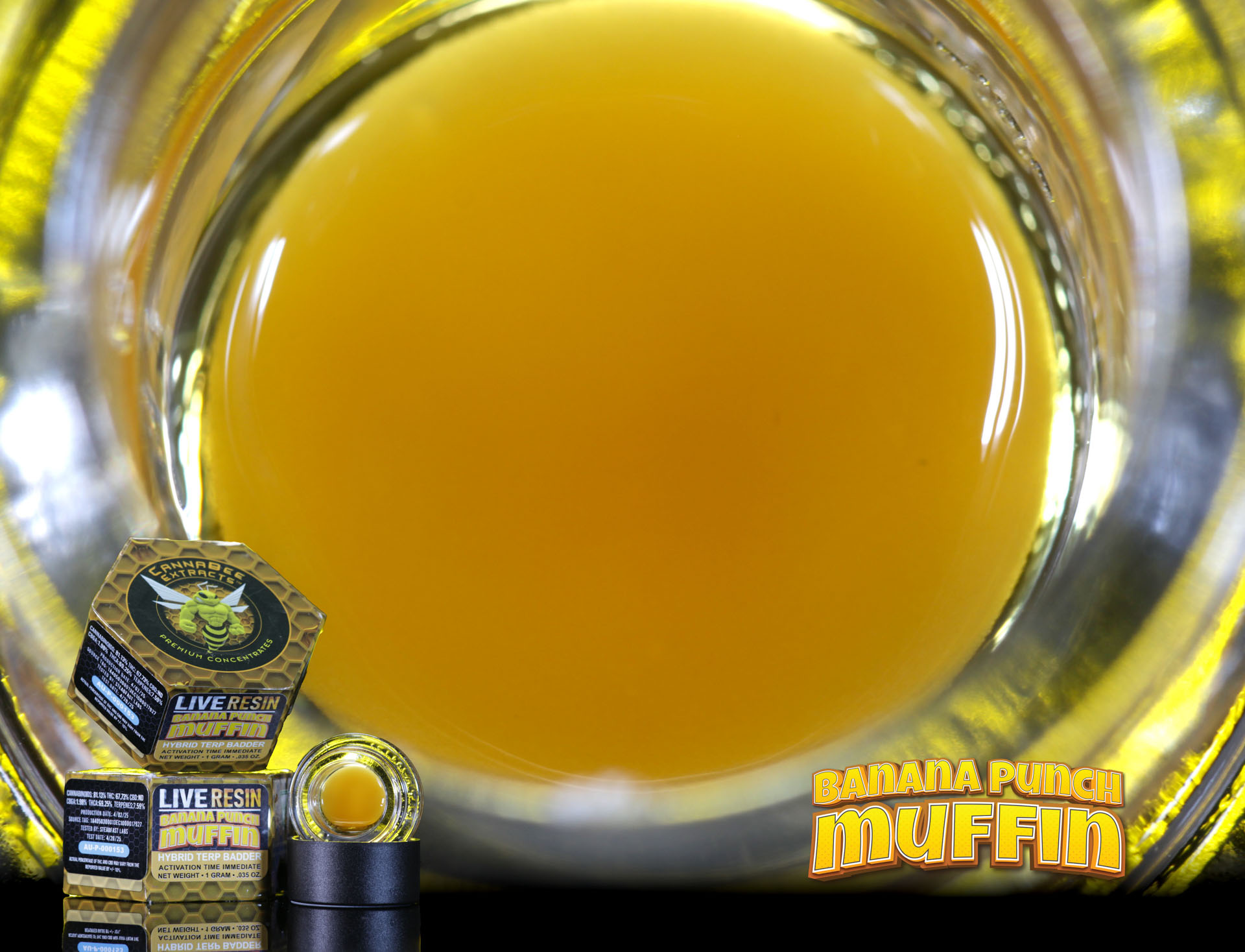 Canna Bee | Banana Punch Muffin | Live Resin Terp Badder | 1g | Hybrid
