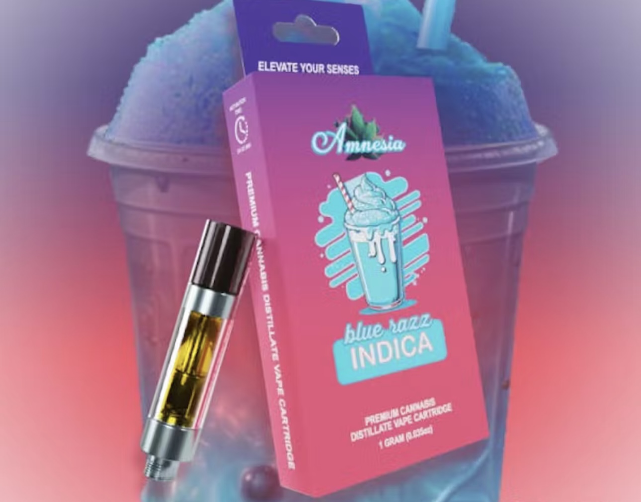 Amnesia: Blue Razz 1G Cart (I)