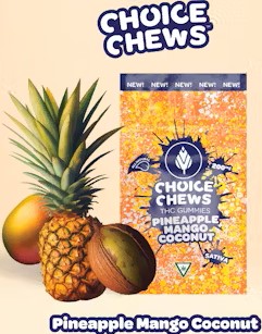 Choice: Pineapple Mango Coconut 200MG Gummies (S)