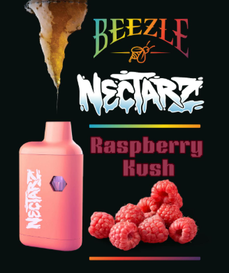 BEEZLE Nectarz Disp 1000mg: Raspberry Kush