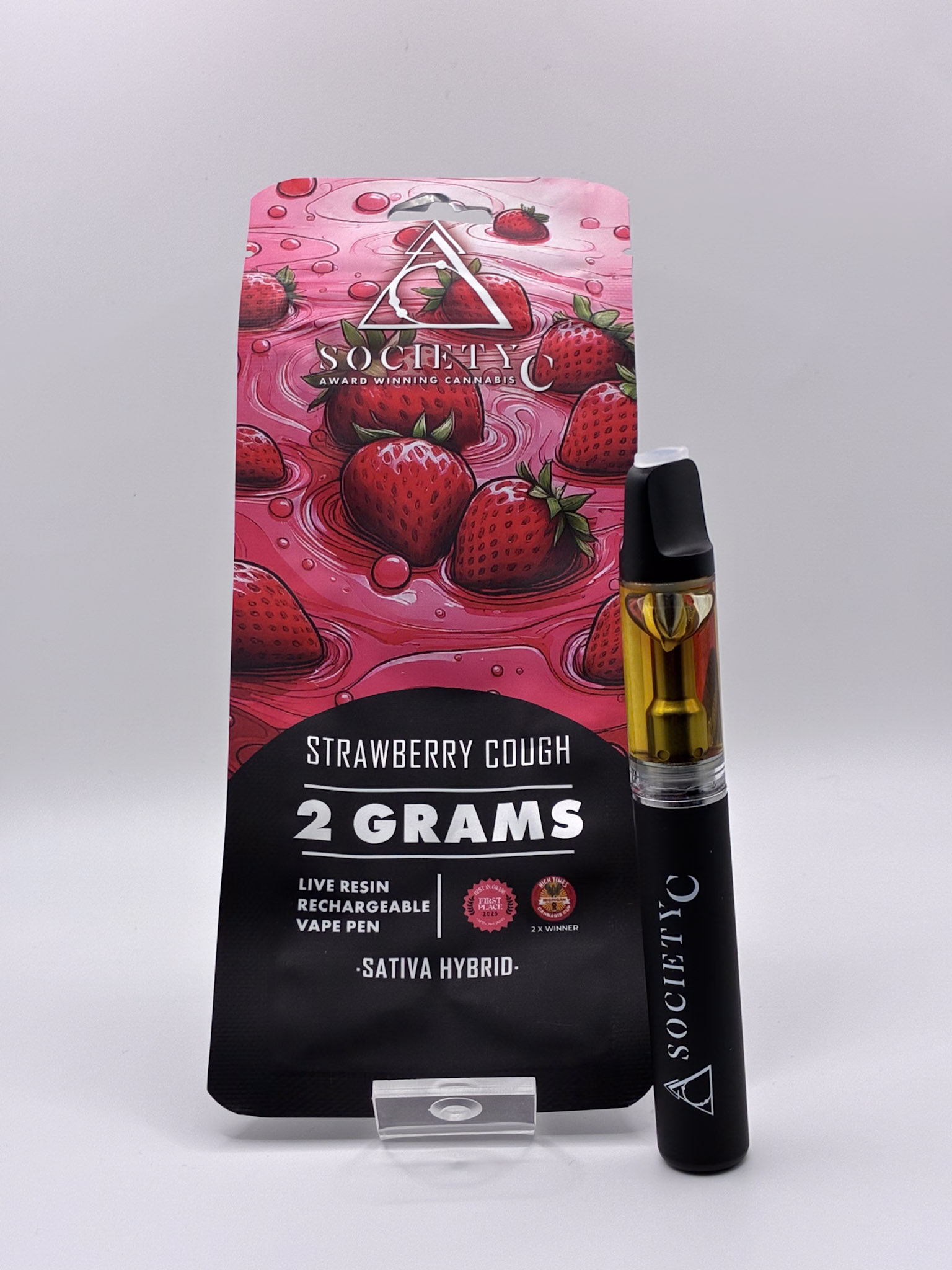 Disposable | Live Resin | Strawberry Cough | 2g | Society C