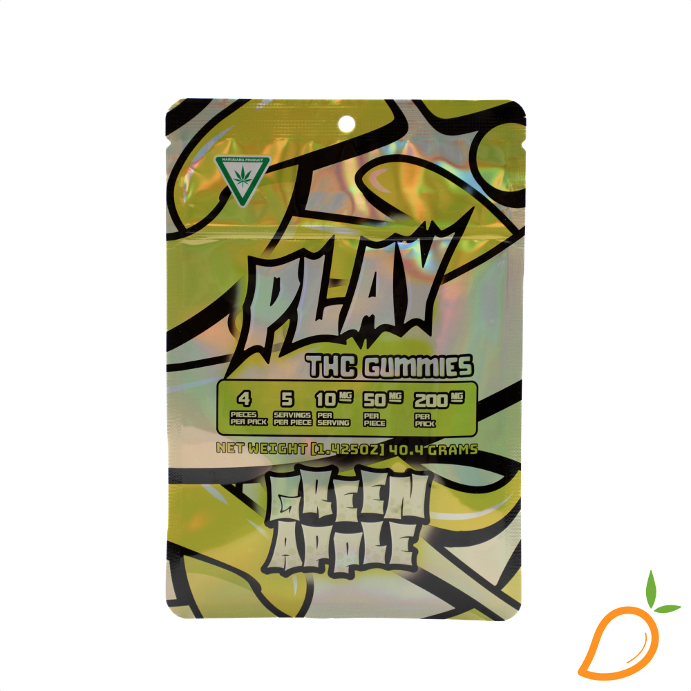 200mg Green Apple Gummies Play Cannabis