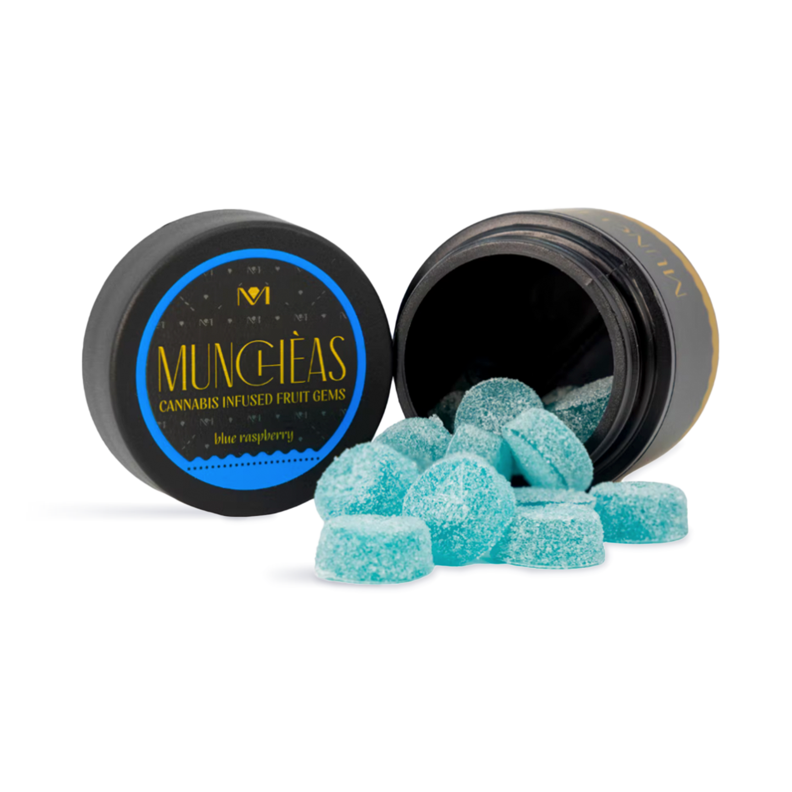 Munchèas Blue Raspberry Fruit Gems