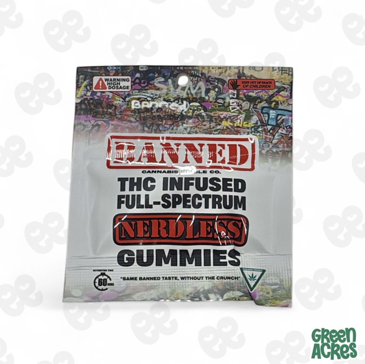 Banned: Strawberry 200MG Nerdless Single Gummy