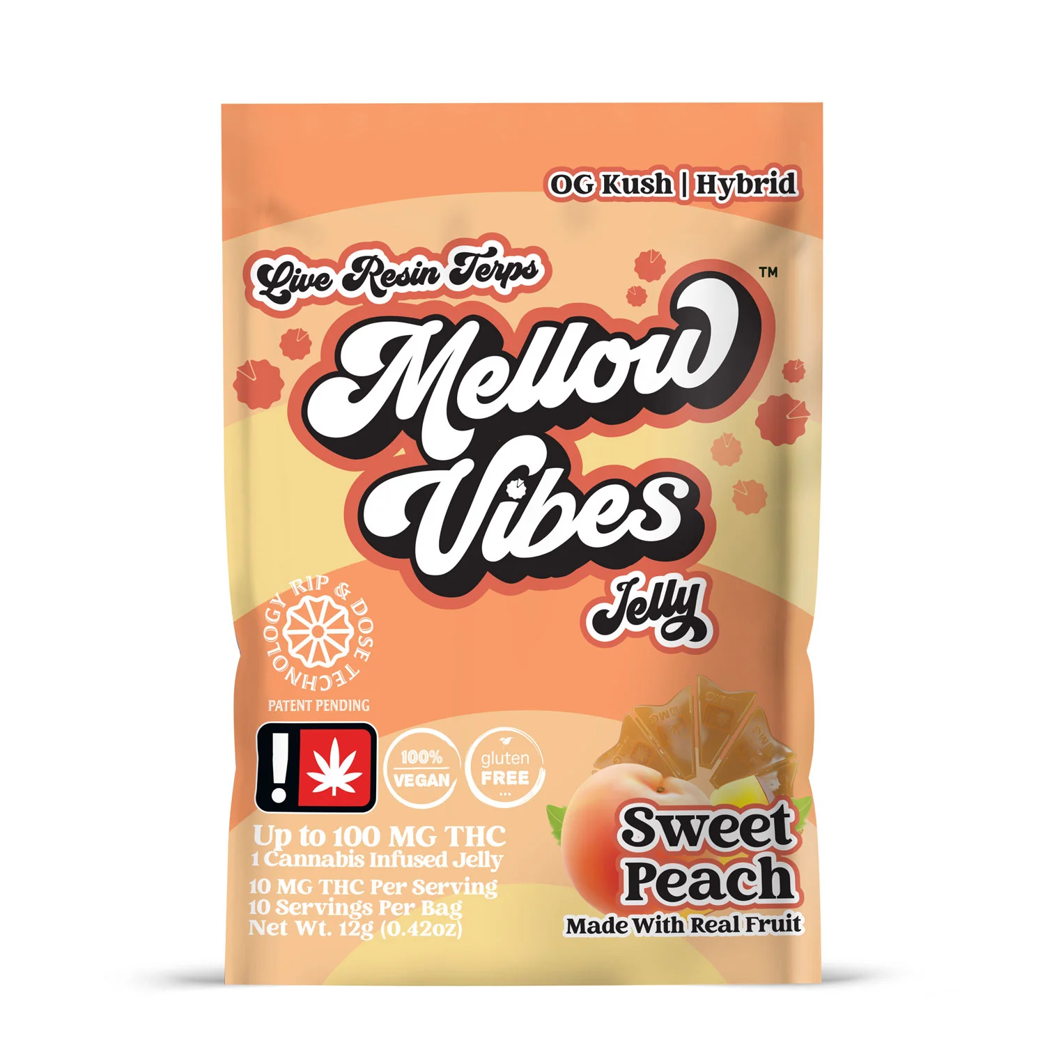 Mellow Vibes | Sweet Peach | Jelly | 100MG |
