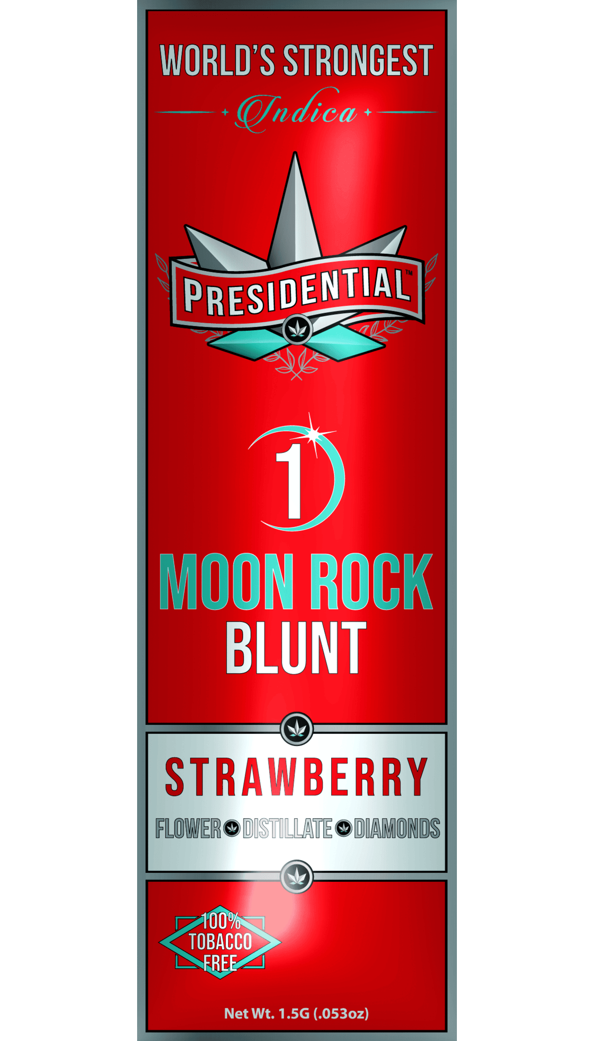 Presidential Strawberry (Indica) 1g Moon Rock Infused Blunt