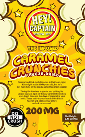 HEY CAPTIAN | CARAMEL CRUNCHIES | FULL SPECTRUM | FREEZE DRIED | 200MG | REC