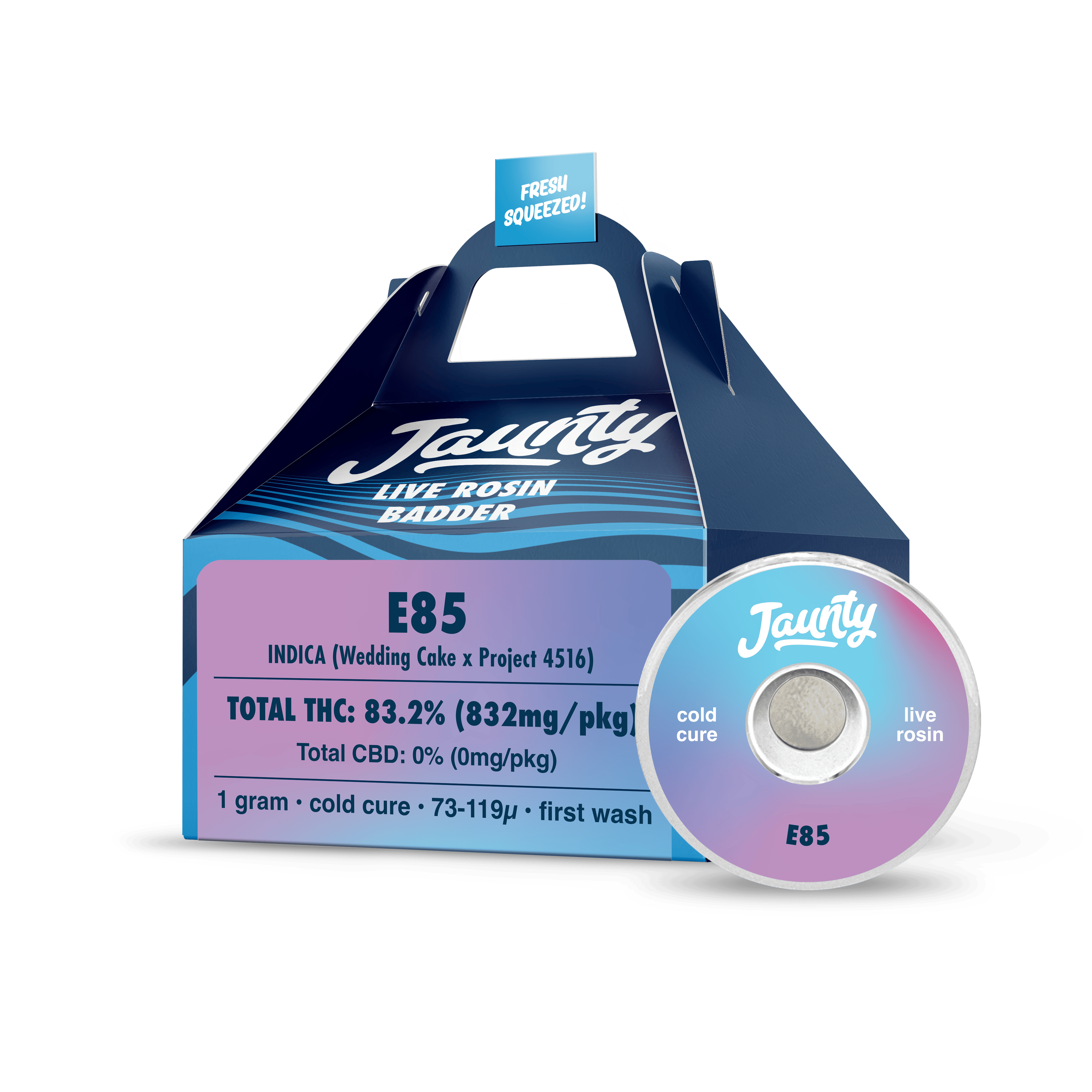 Jaunty E85 Live Rosin Cold Cure Badder
