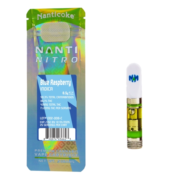 Nanti Nitro | Blue Raz | 510 Cartridge