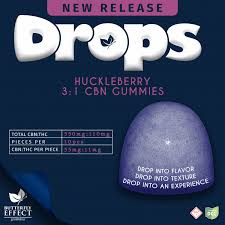 Drops | Huckleberry | CBN Gummies | 10pk
