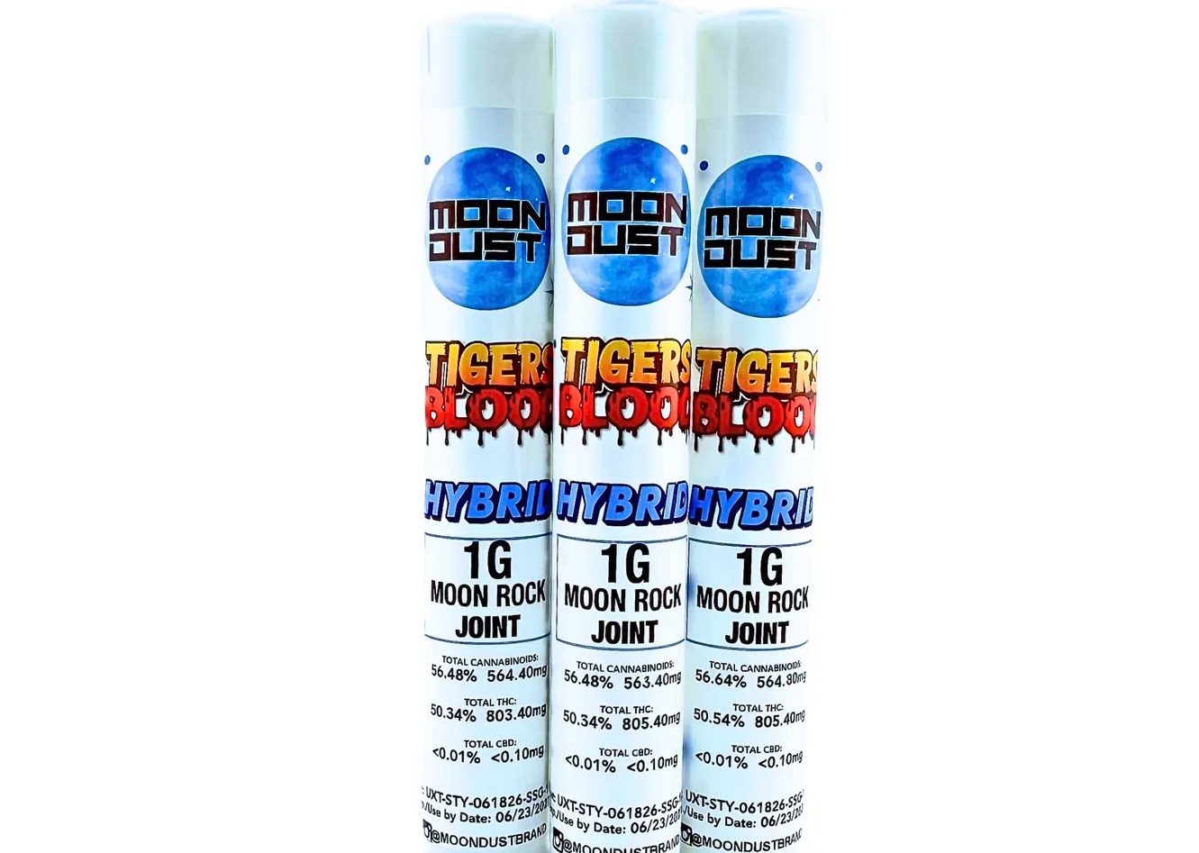 Tiger's Blood | Moon Rock Infused Pre-Roll | 1g