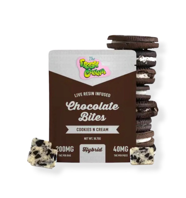 Fresh Canna - 200mg Chocolate Bites - Cookies & Cream