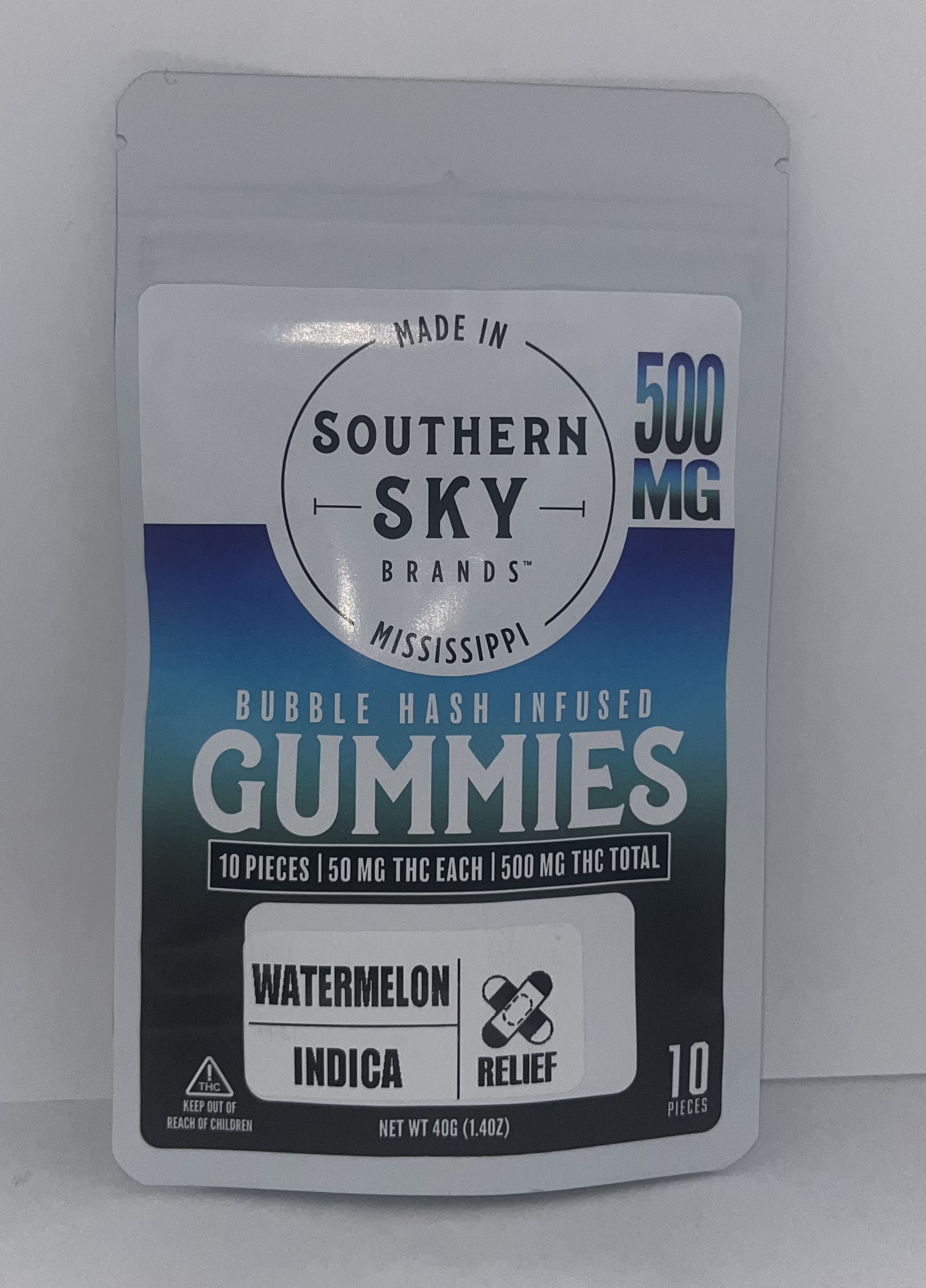Southern Sky Brands | 500mg | Watermelon | Bubble Hash Gummies | Indica