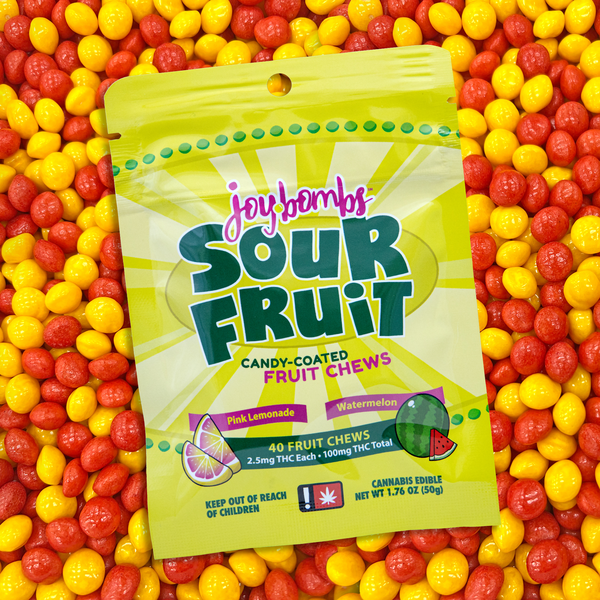 Fruit Chews | Sour Fruit | 40x