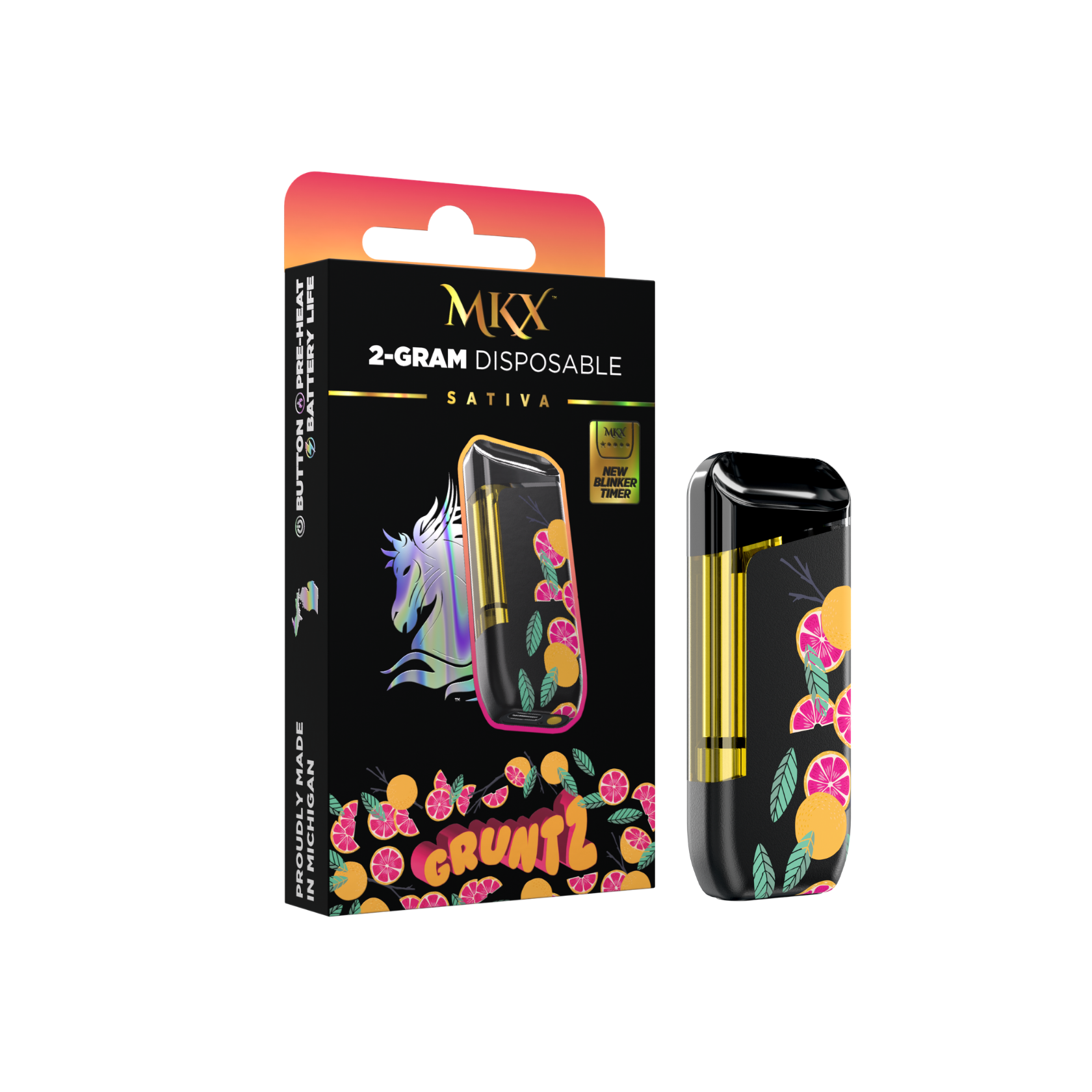 2g MKX Disposable - Gruntz 2g Disposable - Sativa
