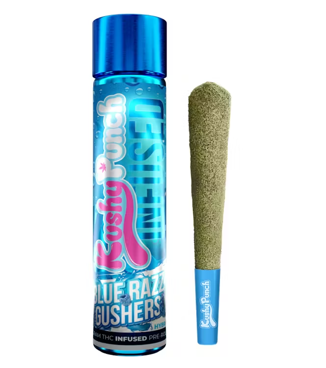 Kushy Punch | 1g Infused Preroll | Blue Razz Gushers