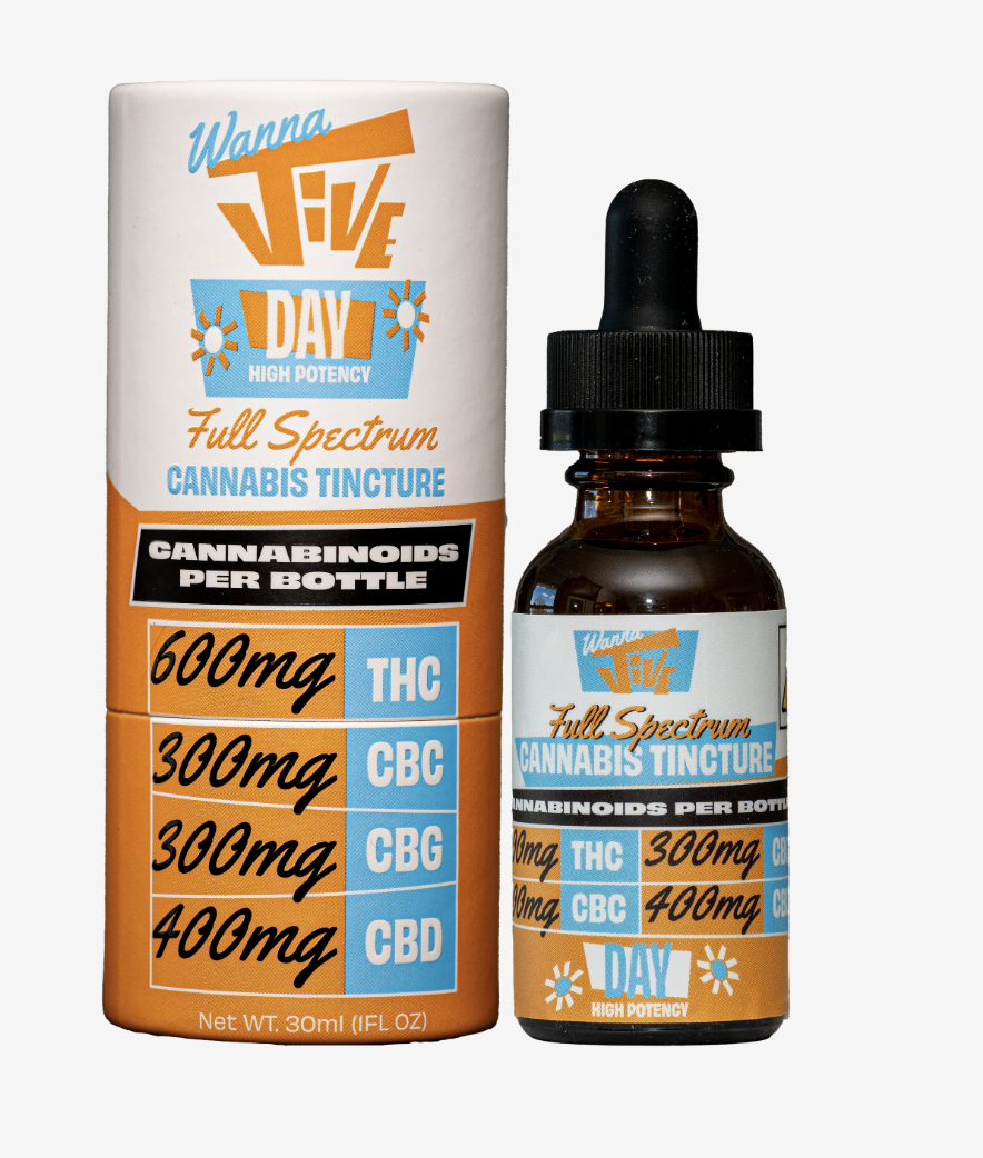 Day | THC : CBC : CBG : CBD Tincture | 600mg
