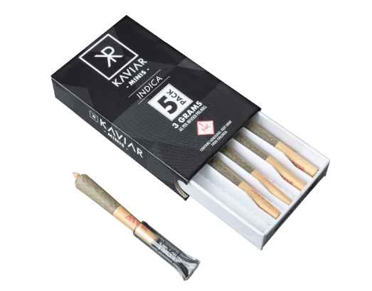 Kaviar Minis Indica | 5 x Infused Pre Roll