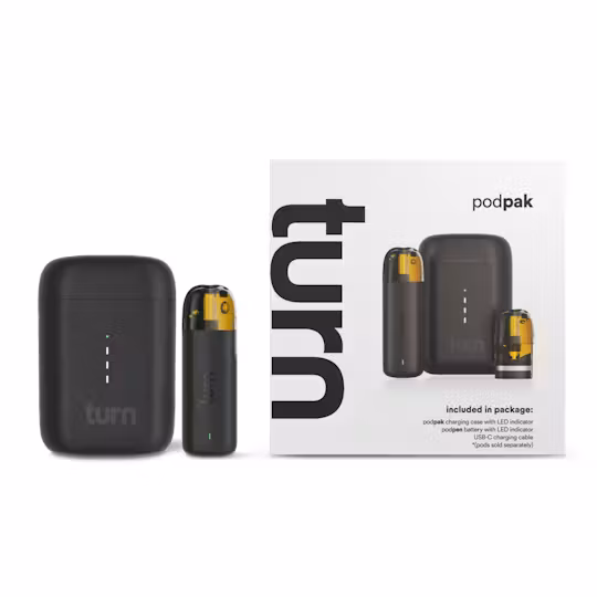 Turn - Podpak Battery & Charging Case - Black