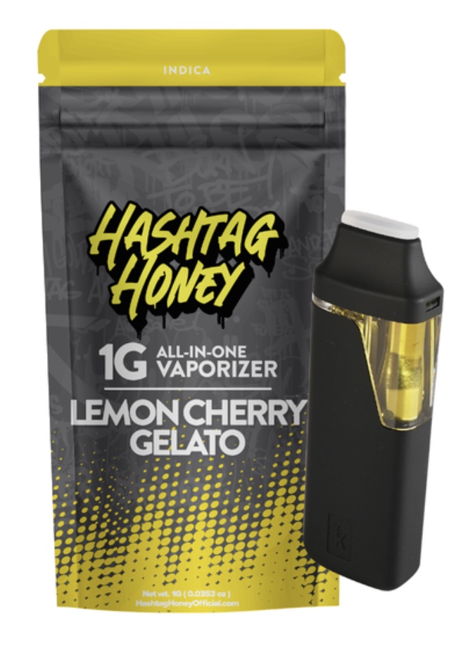 Hashtag Honey - Vape AIO - Lemon Cherry Gelato 1G
