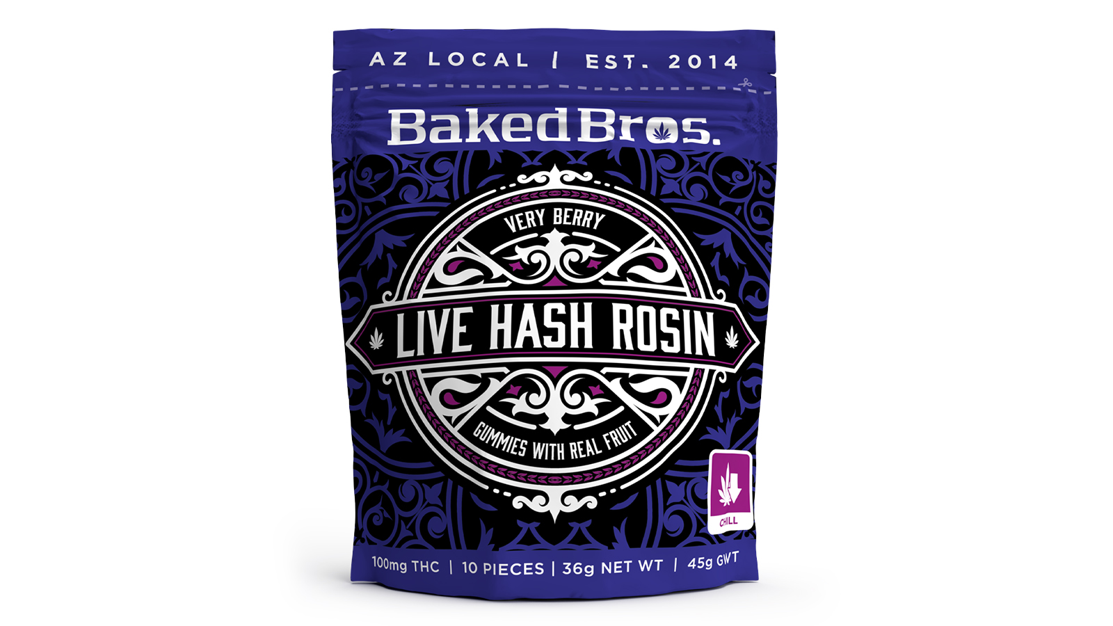 Baked Bros 100mg - Very Berry