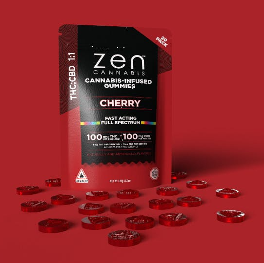 100mg Zen Gummies - 1:1 Cherry