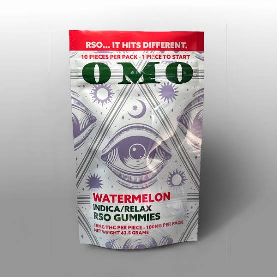 OMO LABS - WATERMELON - 100MG - RSO GUMMIES - INDICA