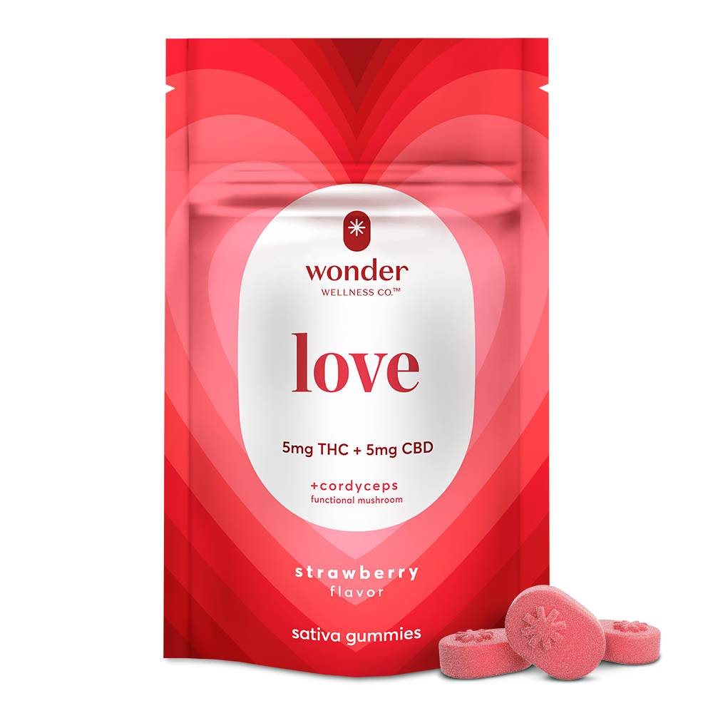 Wonder Gummies 200mg Love Sativa 1:1 CBD Strawberry & Zinc